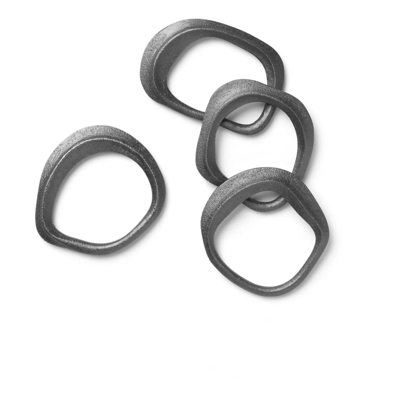 Ferm Living Black Napkin Rings - Set Of 4