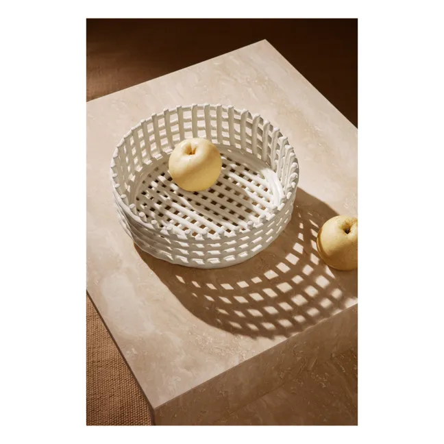 Ceramic Fruit Bowl | White