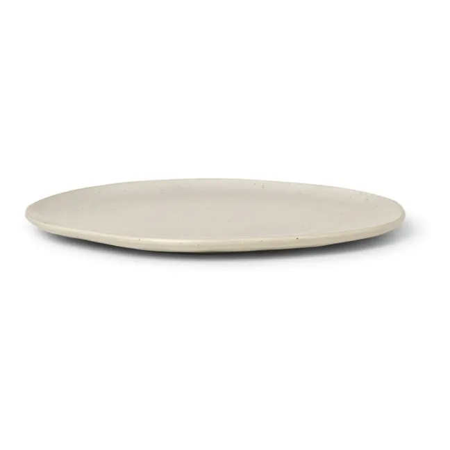 Assiette Flow  | Blanc cassé