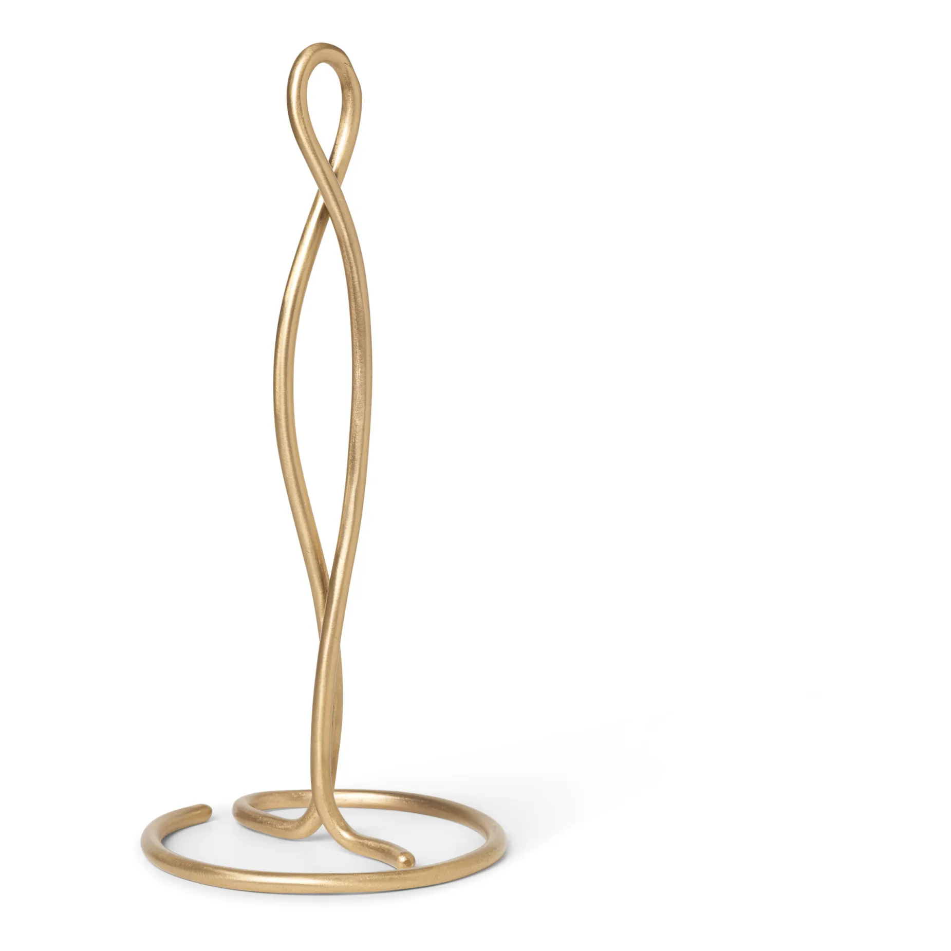 Ferm Living Gold Curvature Kitchen Roll Holder
