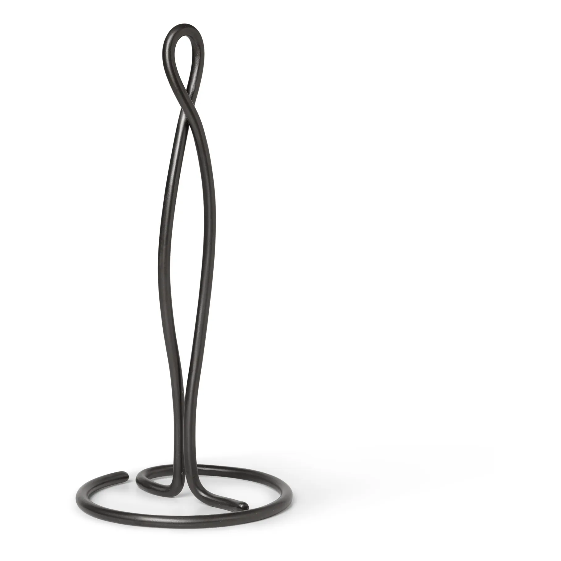 Ferm Living Black Curvature Kitchen Roll Holder