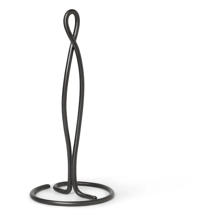 Portarrollos de papel de cocina Curvature | Negro- Imagen del producto n°0