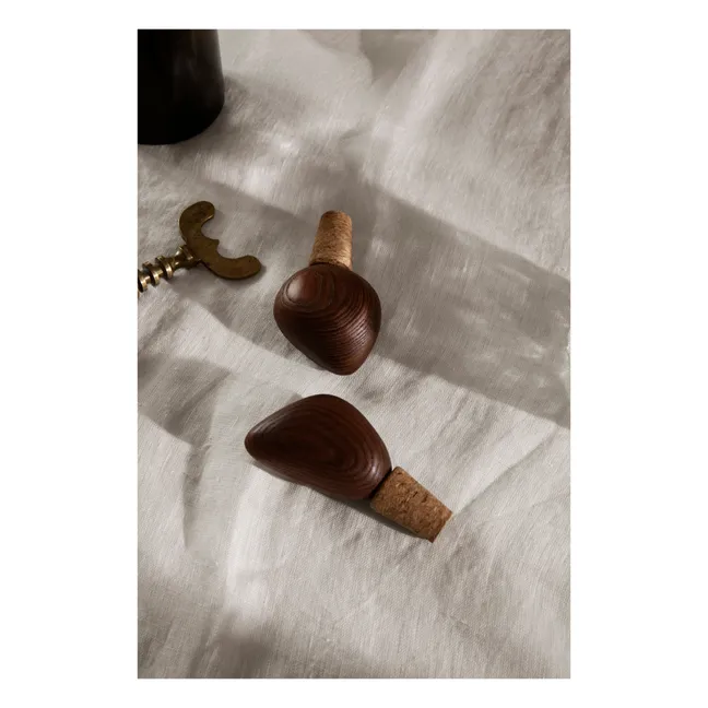 Cairn Bottle Stoppers - Set of 2 | Brown