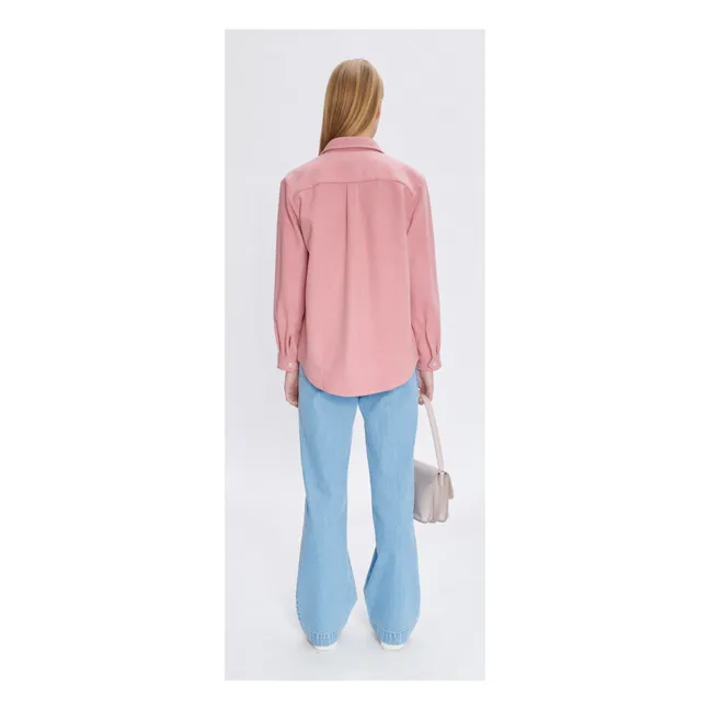 Tilda - Camicia da camera in lana vergine | Rosa