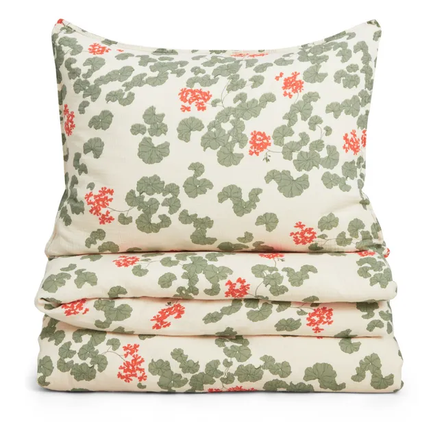 Pelargonium bed linen set | Green