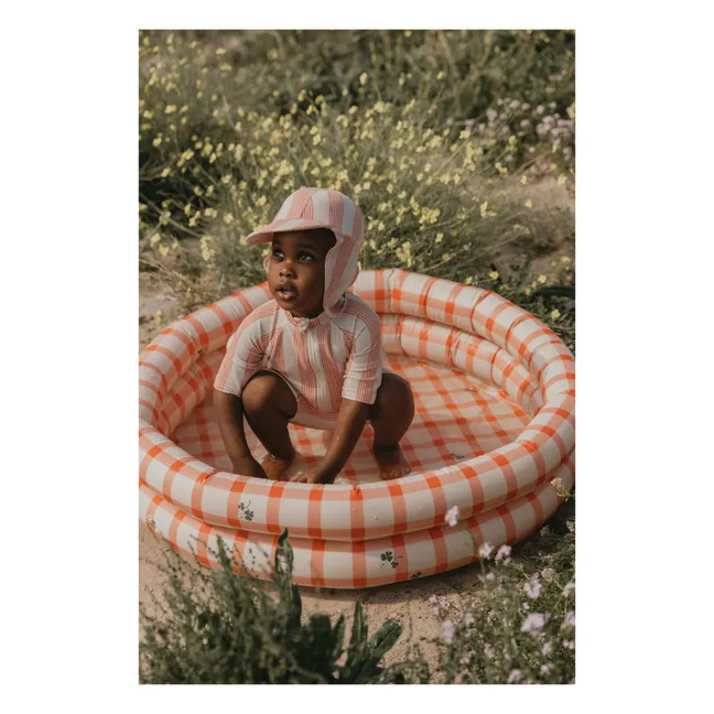 Gingham Sorrel inflatable pool | Red