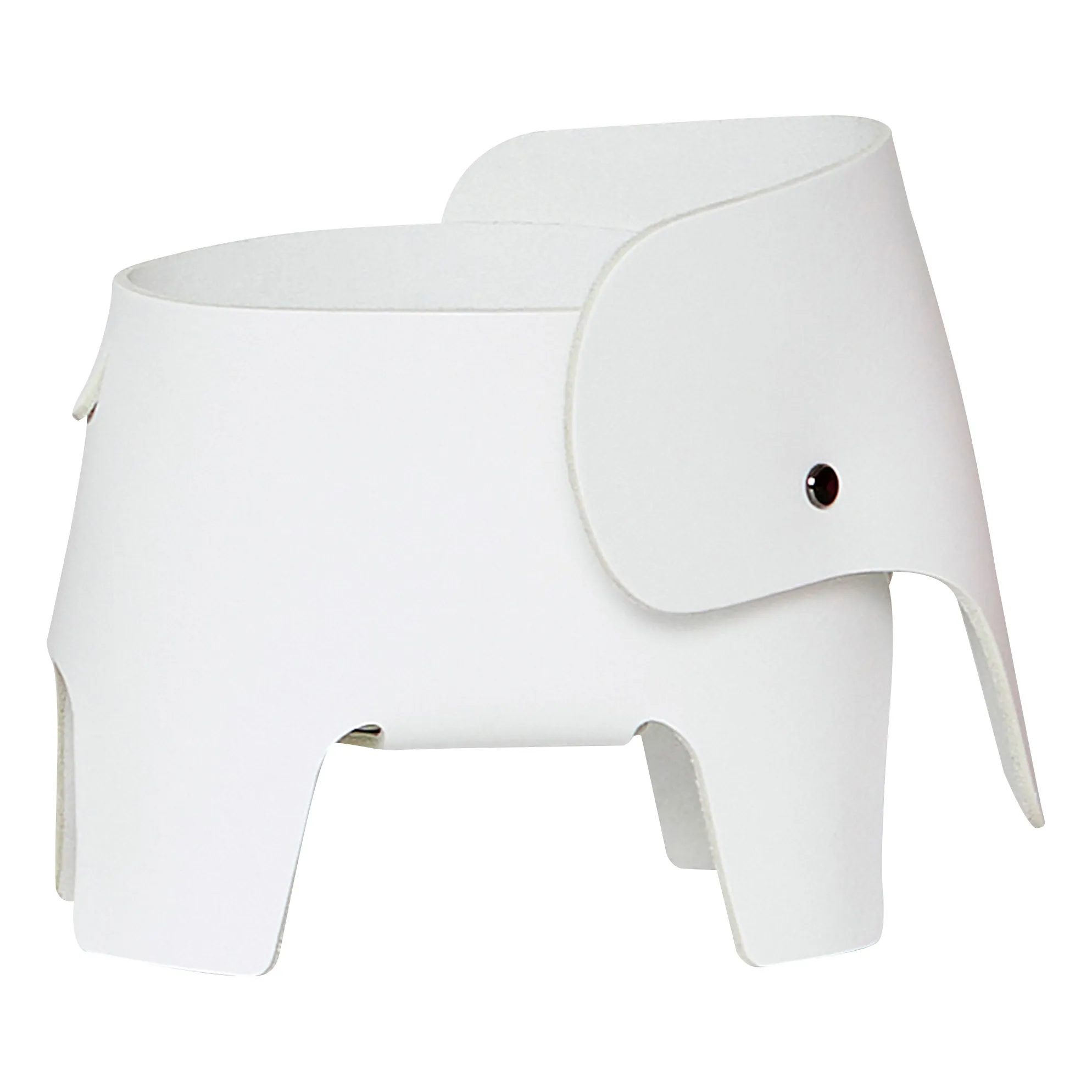 EO Elephant bedside lamp in leather White Smallable