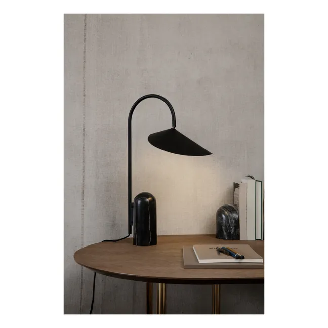 Lampe de table en marbre Arum | Noir