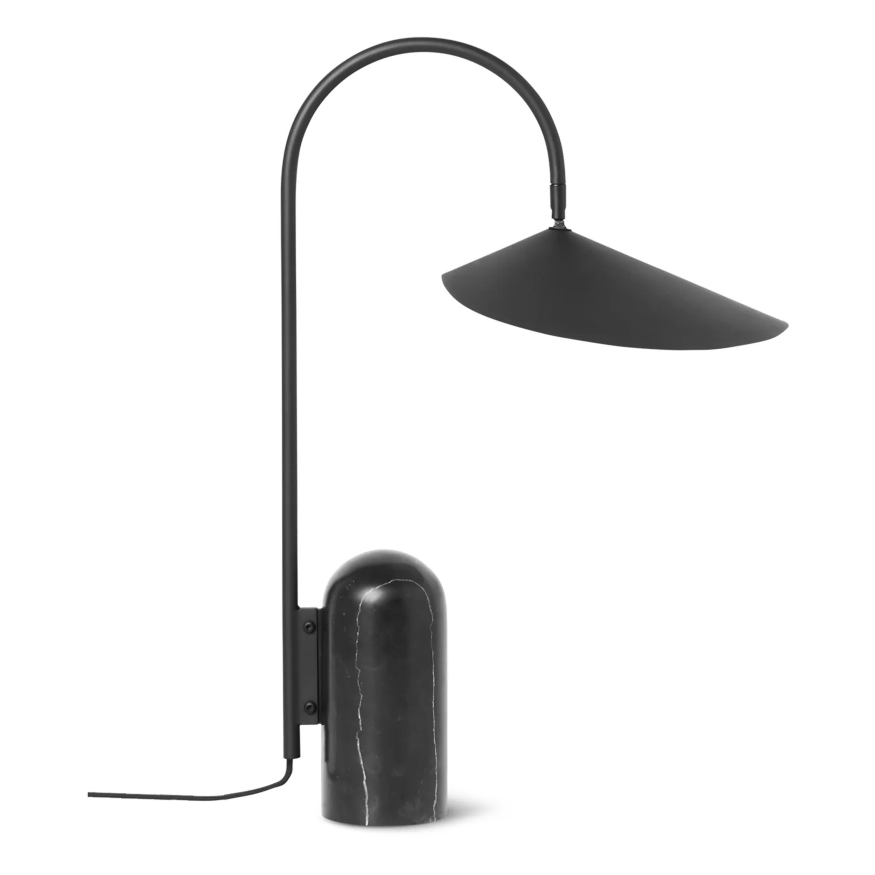 Ferm Living Black Arum Marble Table Lamp