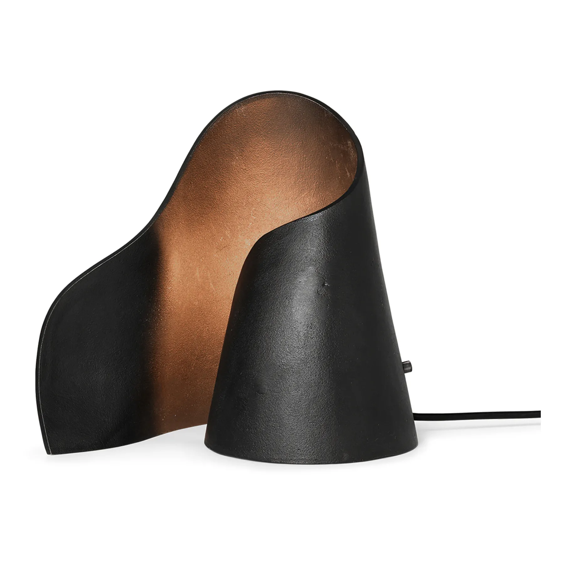 Oyster Recycled Aluminium Table Lamp | Black- Product image n°0