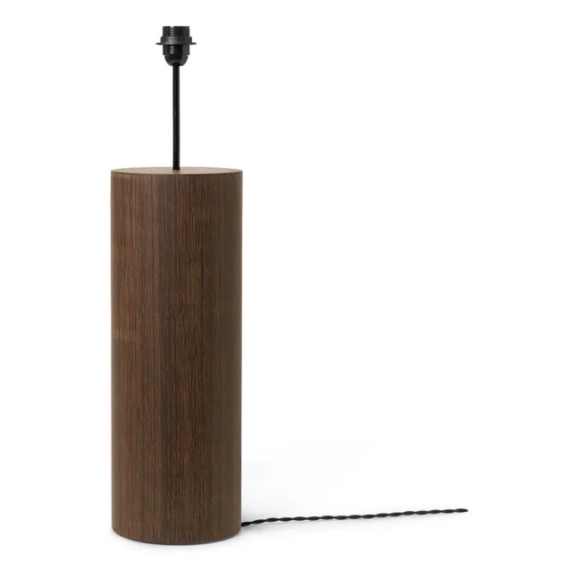 Base de lámpara de madera FSC Post | Chêne fumé