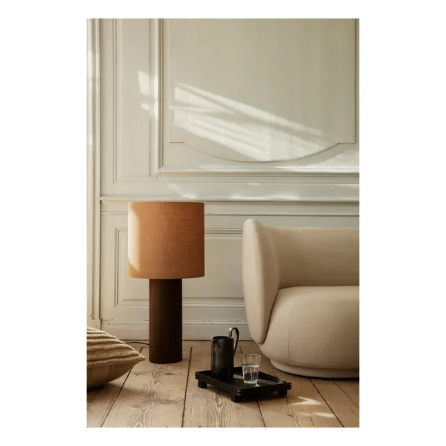 Supporto per lampada, modello: Post, in legno FSC | Chêne fumé