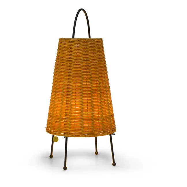 Lampe à poser Porti en rotin