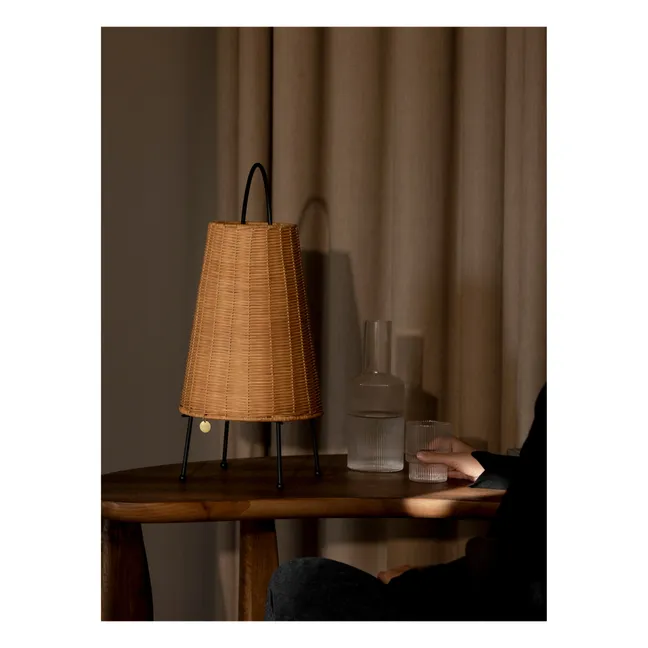 Lámpara de mesa Porti en rottin