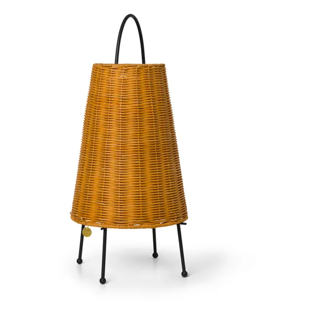 Lámpara de mesa Porti en rottin