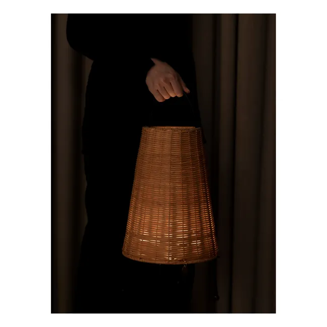 Lampe à poser Porti en rotin