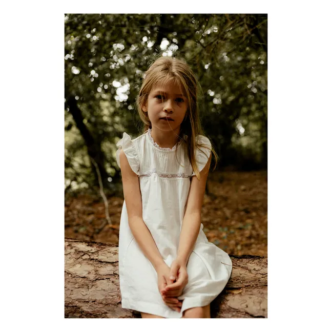 Exklusiv bei Lililotte x Smallable - Kleid Abigael | Grauweiß