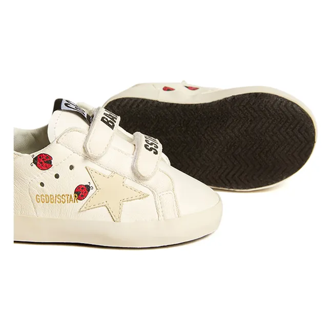 Baby School Coccinelle Scratch Sneakers | Cream