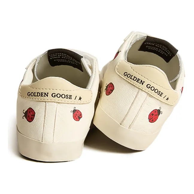 Baby School Coccinelle Scratch Sneakers | Cream