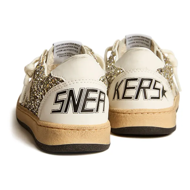 Sneakers allacciate Ballstar Glitter Signature | Dorato