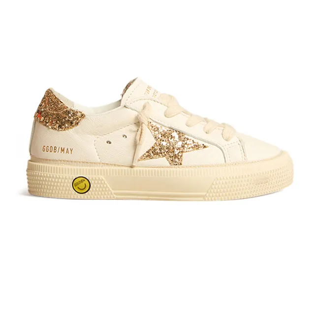 Golden Goose Kids Superstar lace-up trainers - White