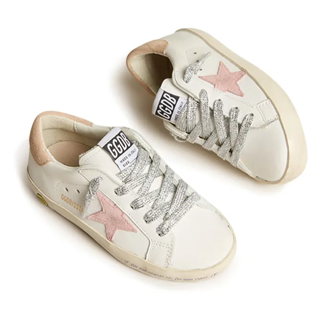 Super-Star Suede Lace-up Sneakers | Pink