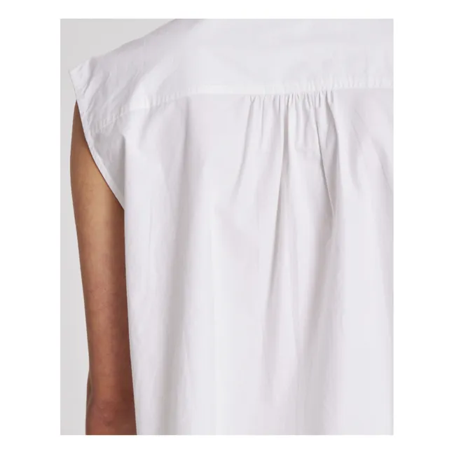 Top Elisa Popeline de Coton Bio | Blanc