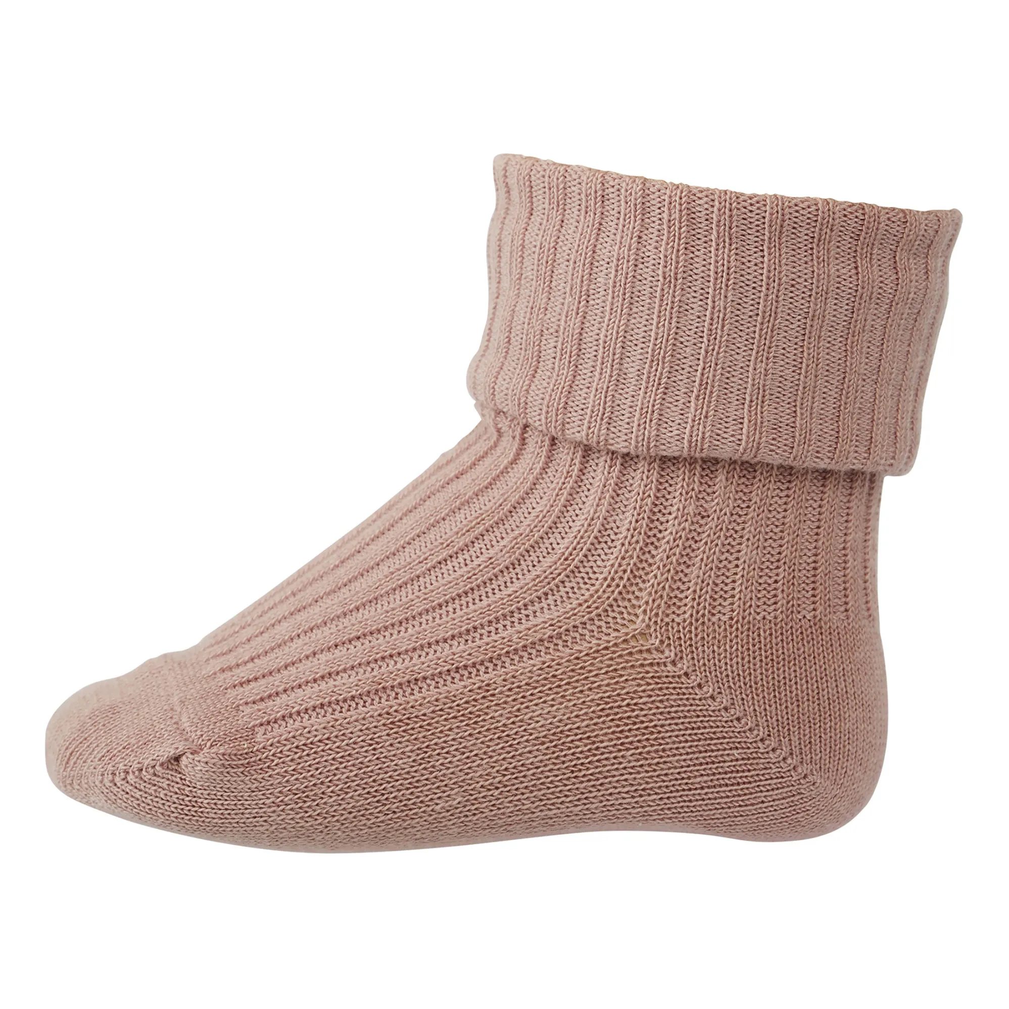 Mp Denmark Pale Pink Rib Cotton Socks