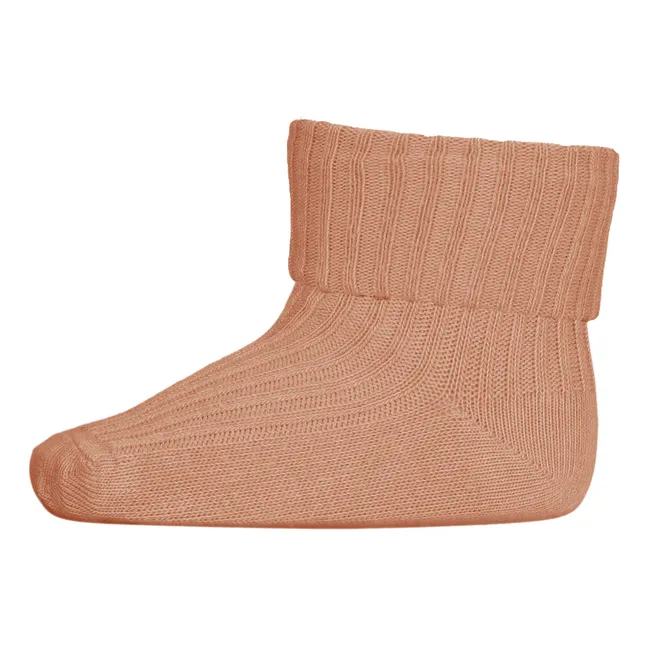 Chaussettes Rib en coton | Orange