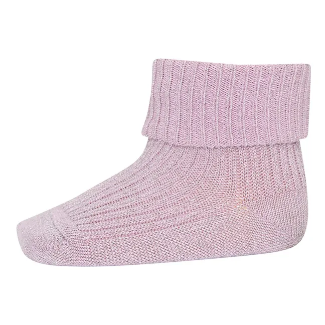 Chaussettes Ida Paillettes en coton | Violet