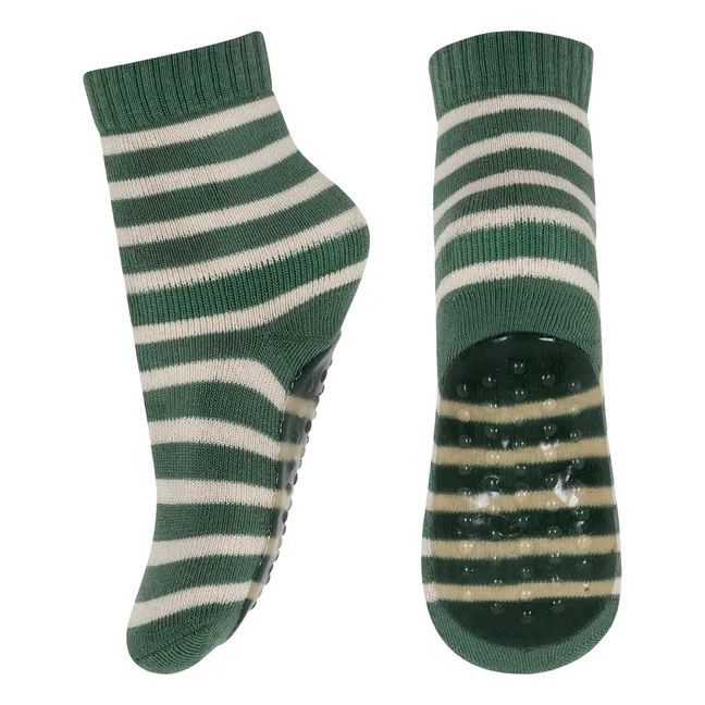 Calcetines de algodón antisecado Eli | Verde