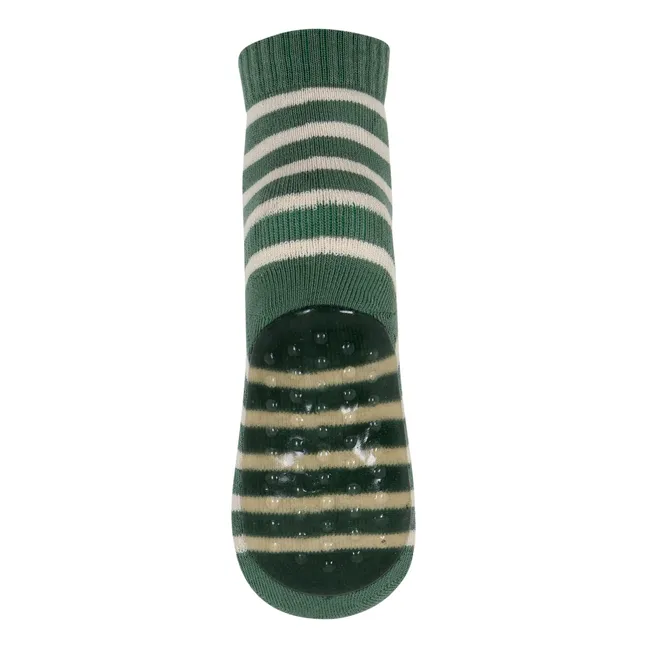 Eli Anti-Kratz-Socken aus Baumwolle | Grün