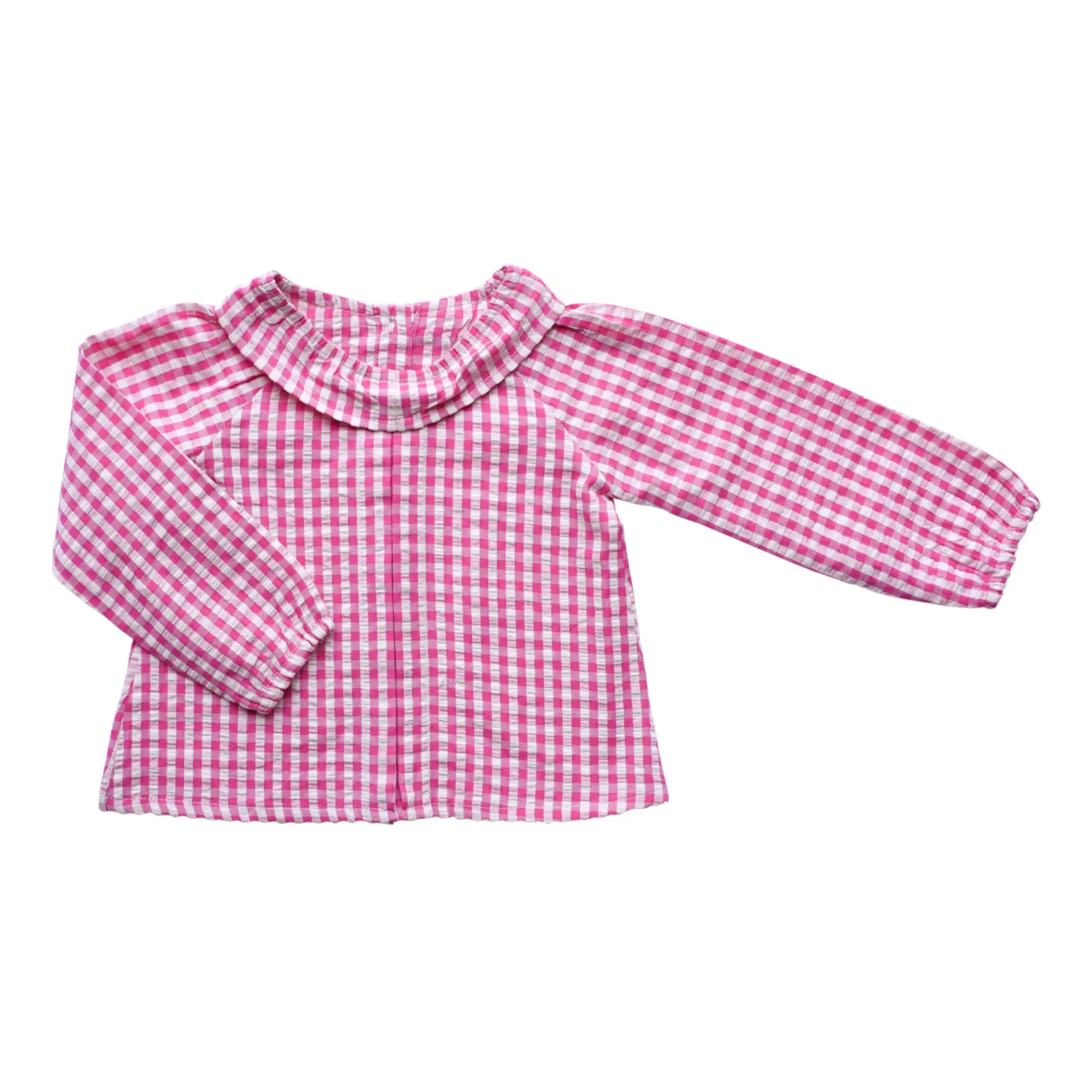 Lililotte Fuchsia Charlotte Vichy Blouse