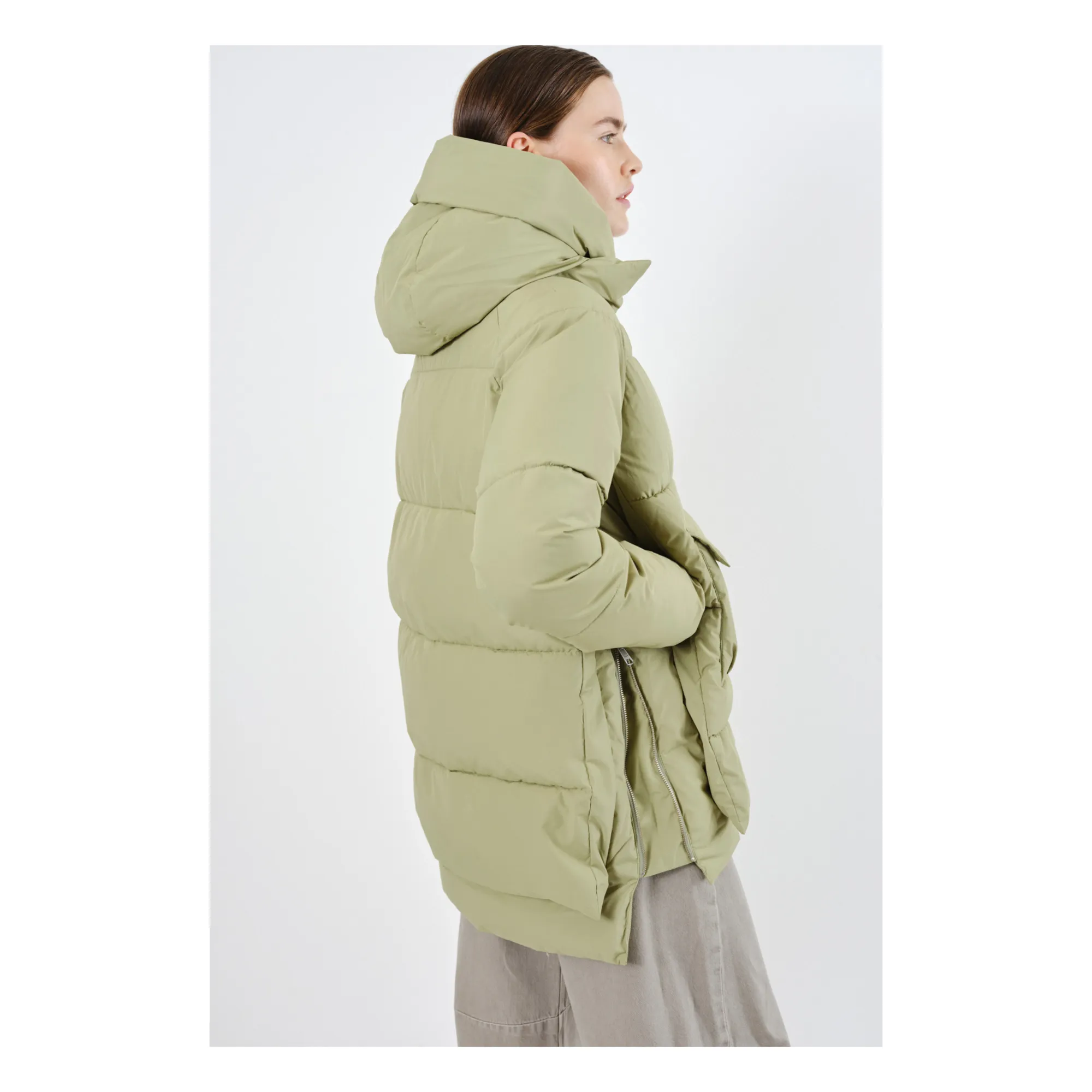 Embassy of Bricks Logs Lyndon Puffer Jacket Sage Smallable