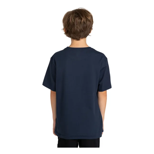 T-shirt Vertical Coton Bio | Bleu marine