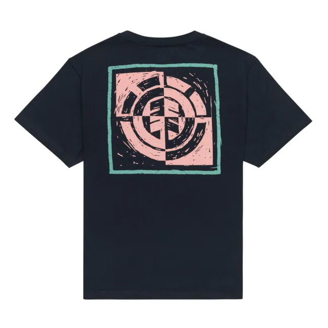 Block T-shirt | Navy blue