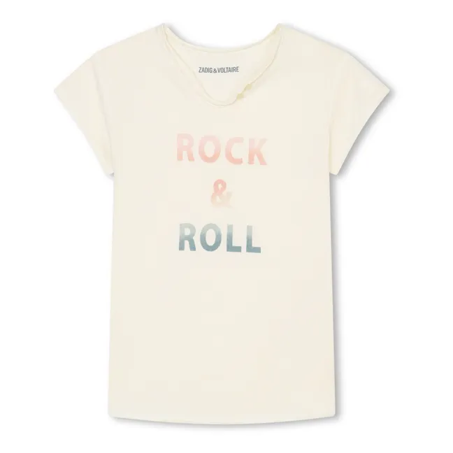 Rock & Roll Boxo T-shirt | Ecru