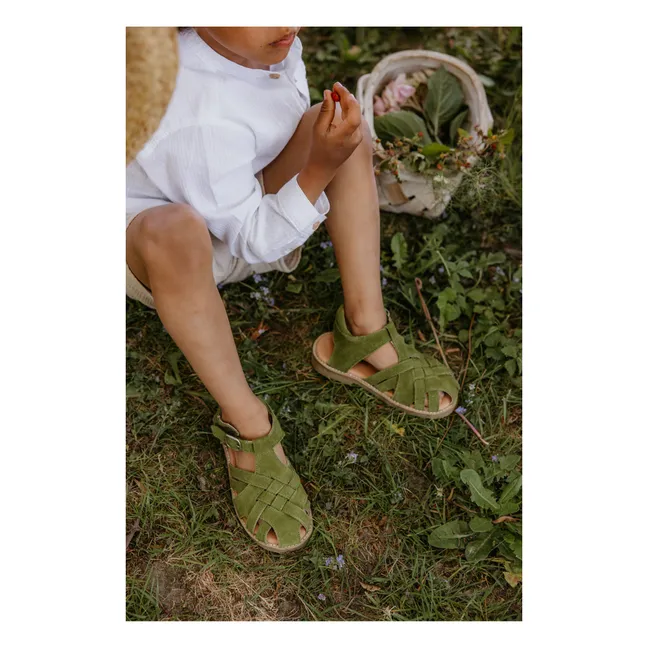 Classic Velcro Sandals | Green