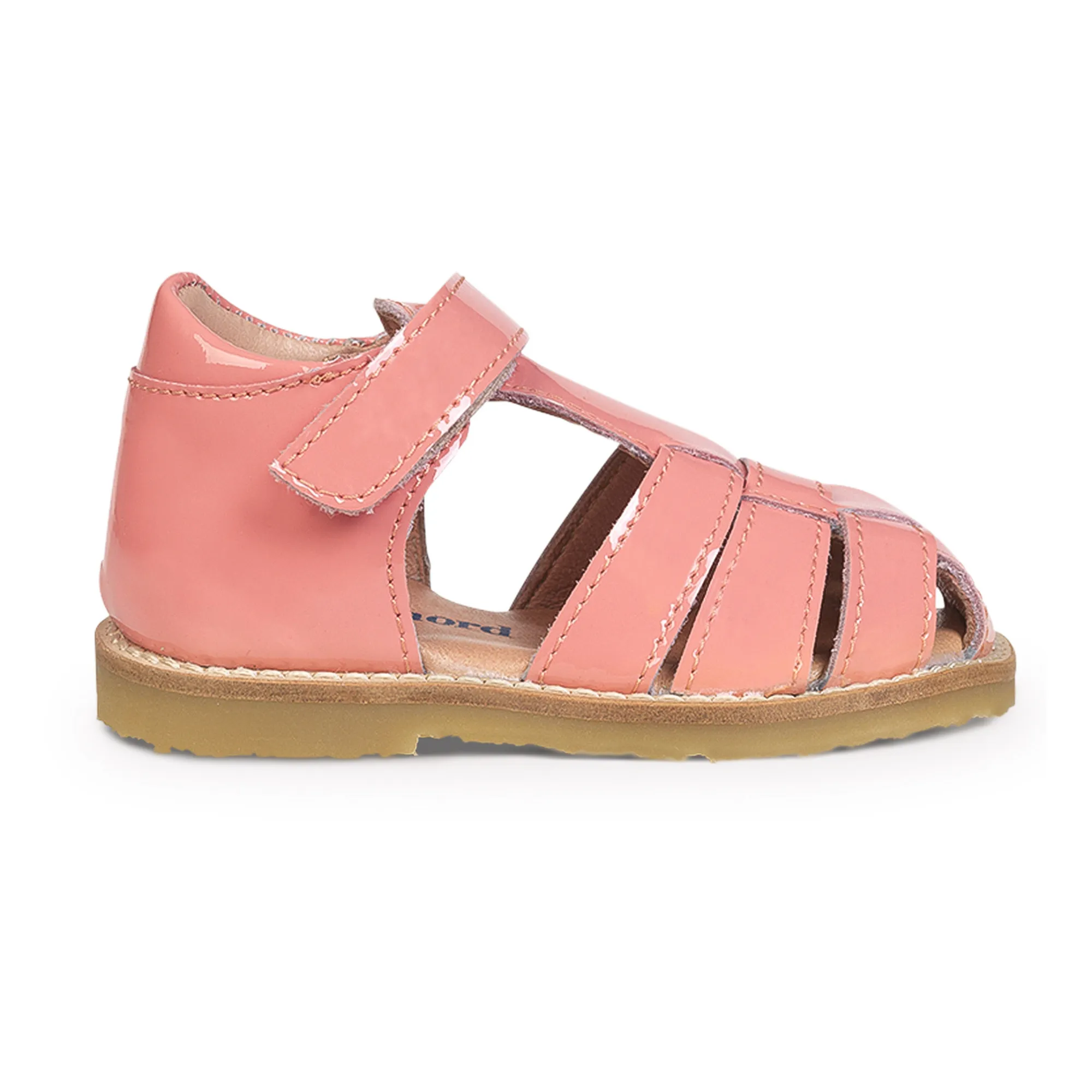 Petit Nord Pink Classic Velcro Sandals