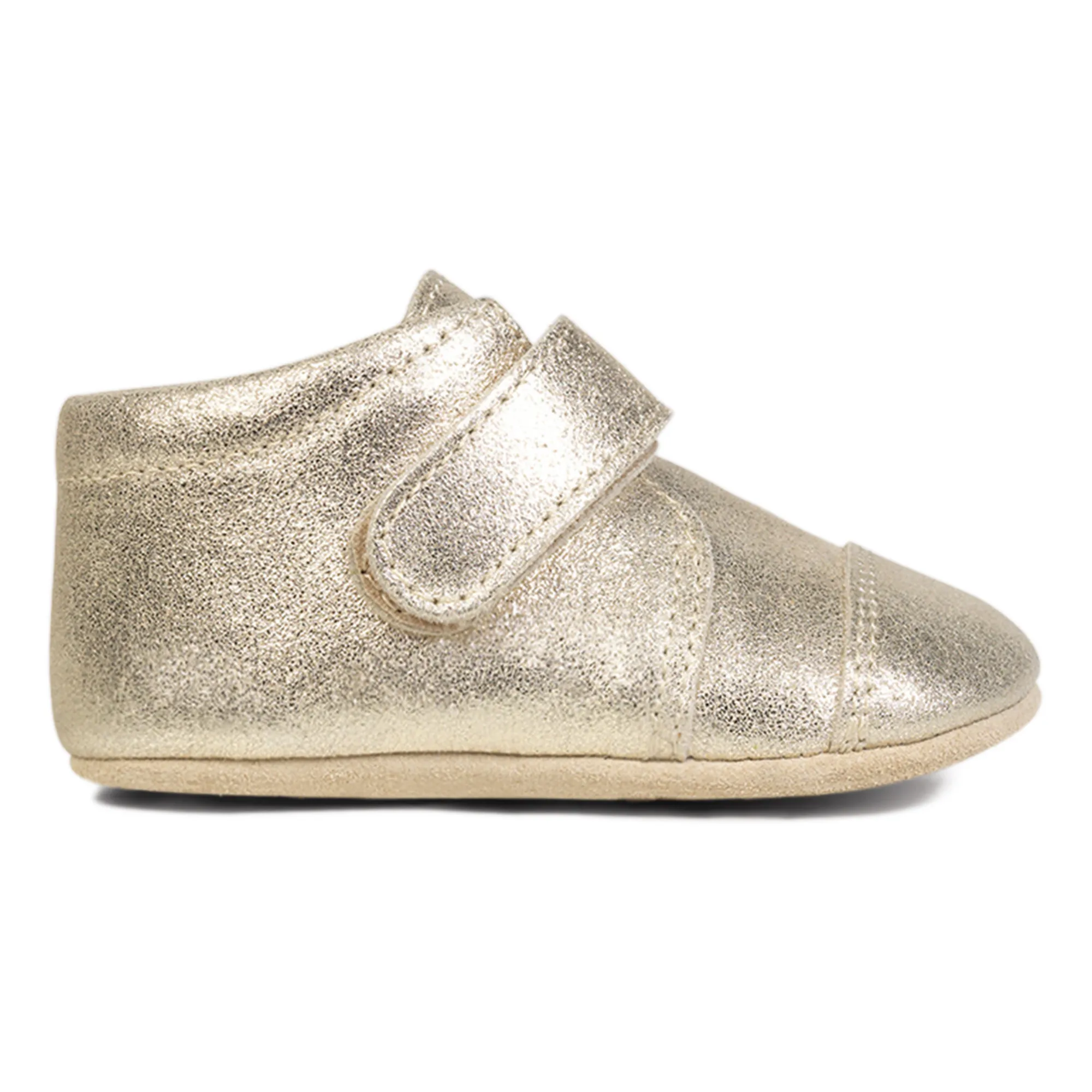 Petit Nord Gold Velcro Booties