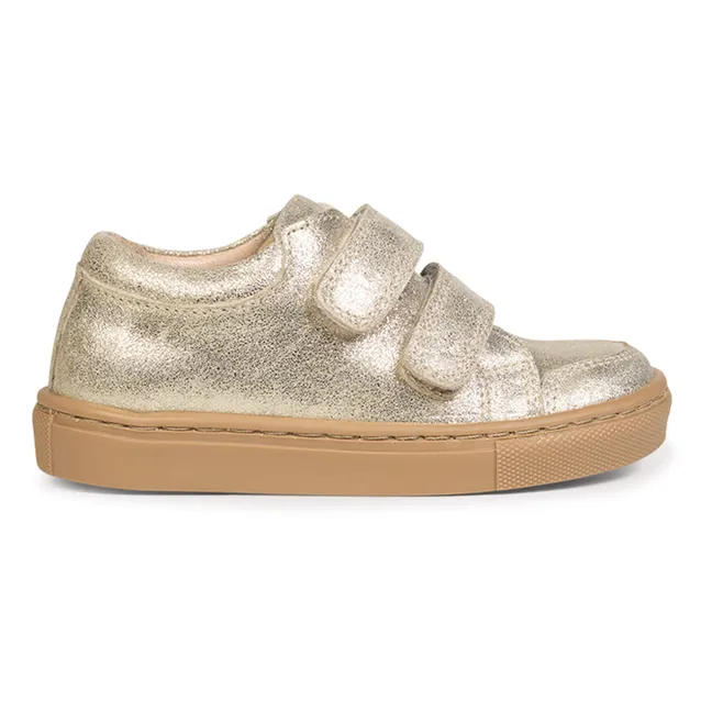 Low Scratch Sneakers | Gold