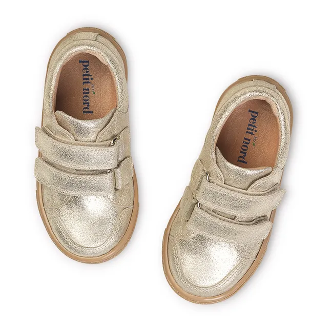 Low Scratch Sneakers | Gold