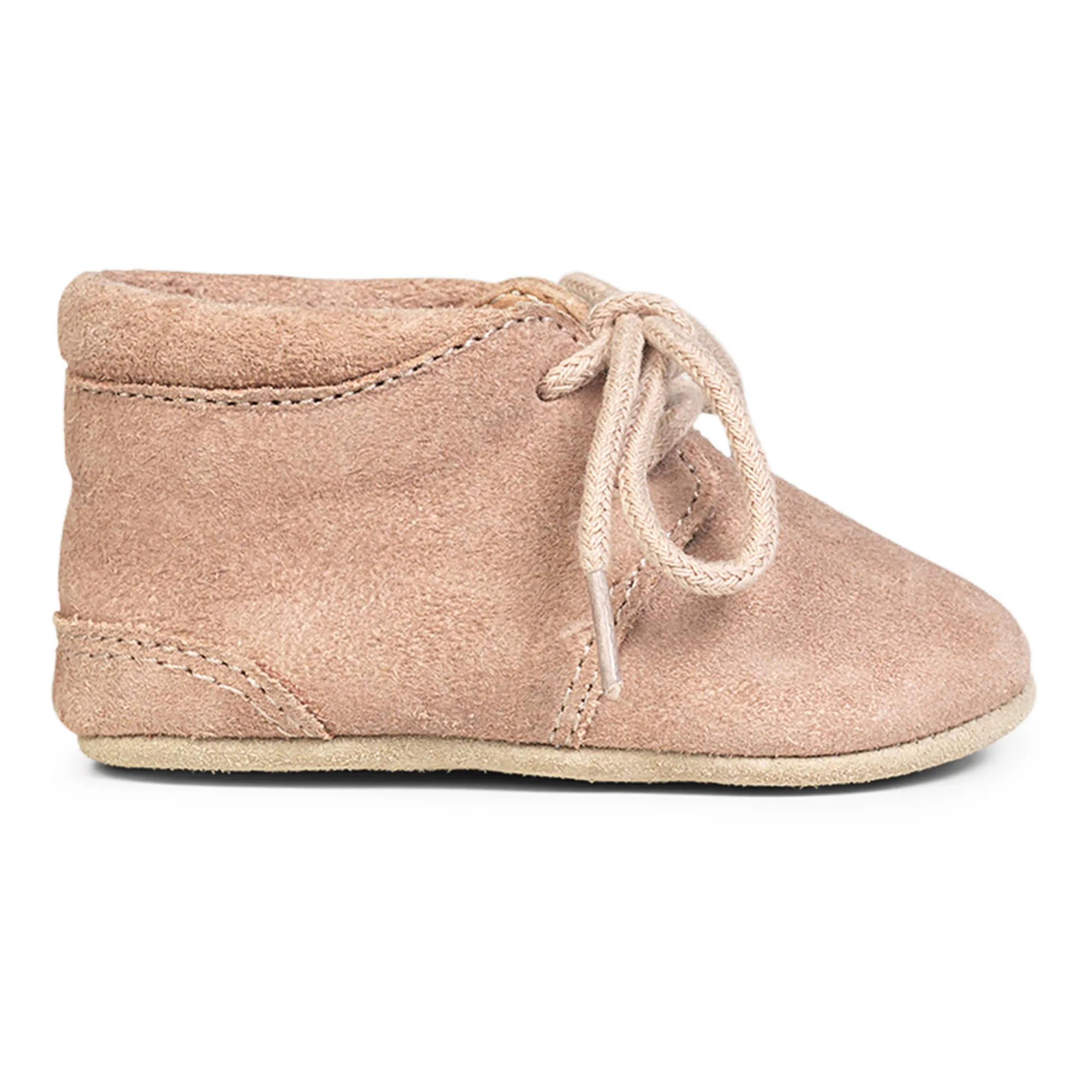Petit Nord Pale Pink Crib Slippers