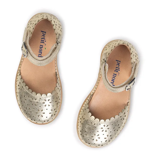 Ladida Velcro Sandals | Gold