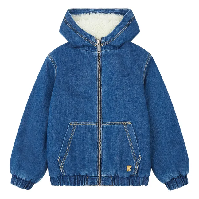 Denim organic cotton jacket | Denim blue