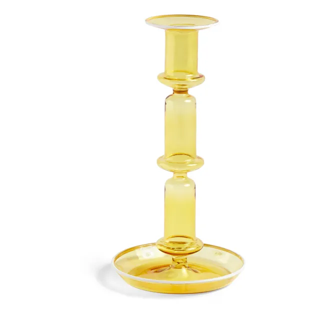 Flare Tall Candle Holder | Yellow