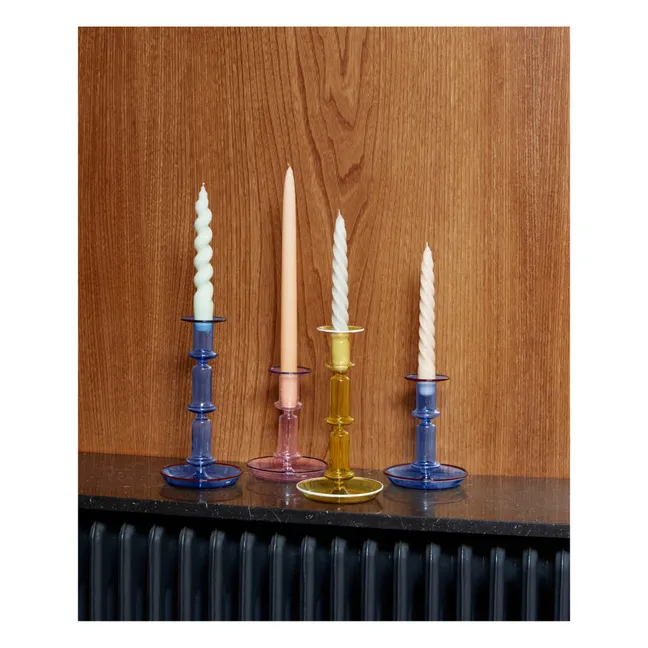 Flare Tall Candle Holder | Yellow