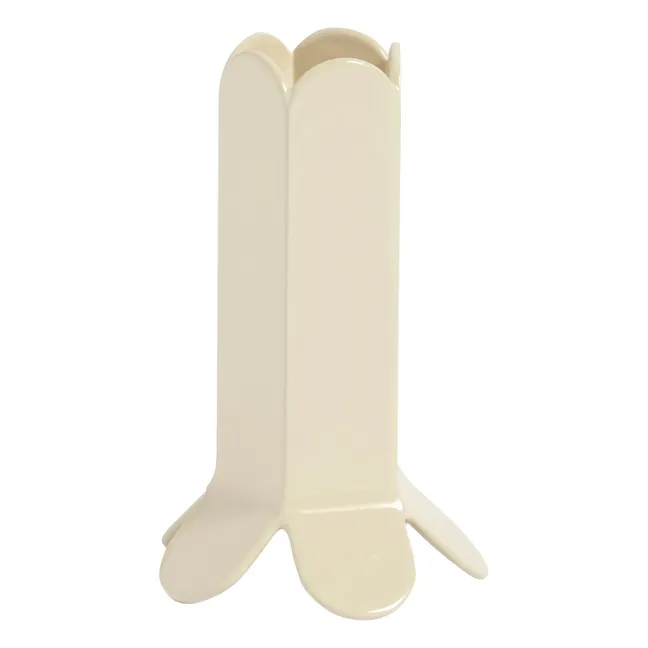 Arcs Stainless Steel Candle Holder | White - Ivory