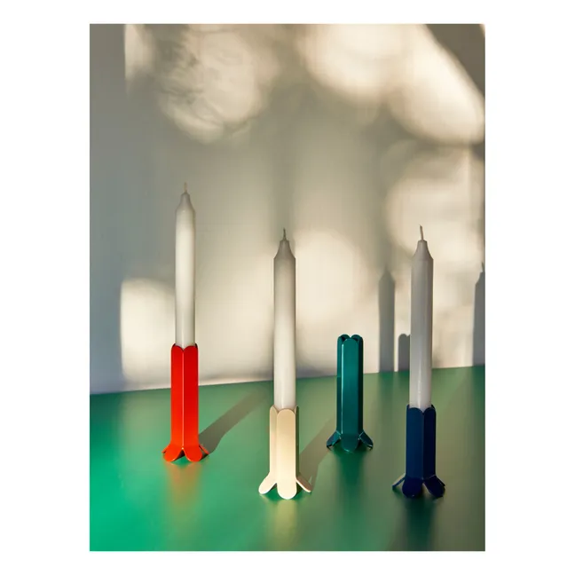 Kerzenhalter Arcs aus rostfreiem Stahl | Rot