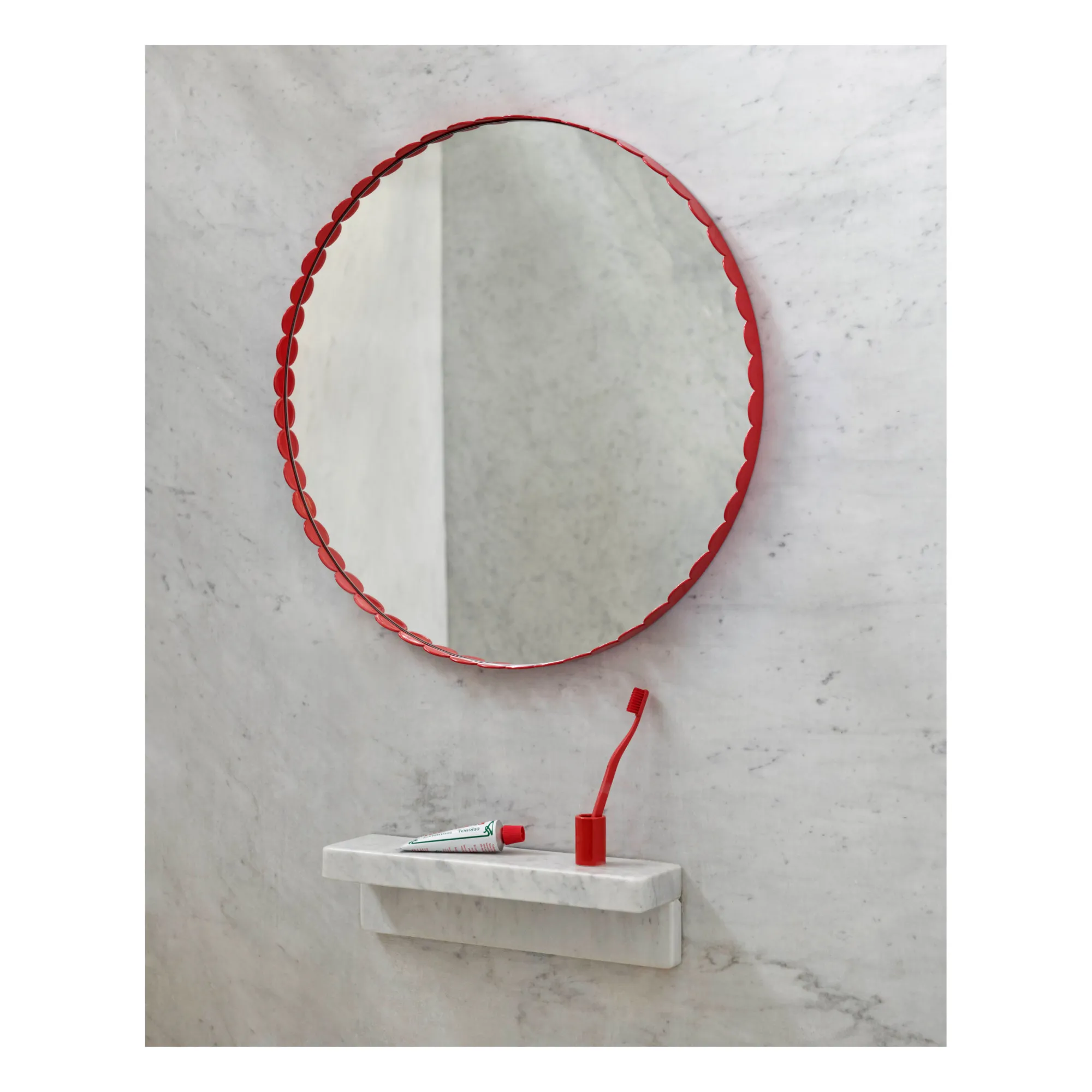 Miroir Arcs - Muller Van Severen | Rouge- Image produit n°3